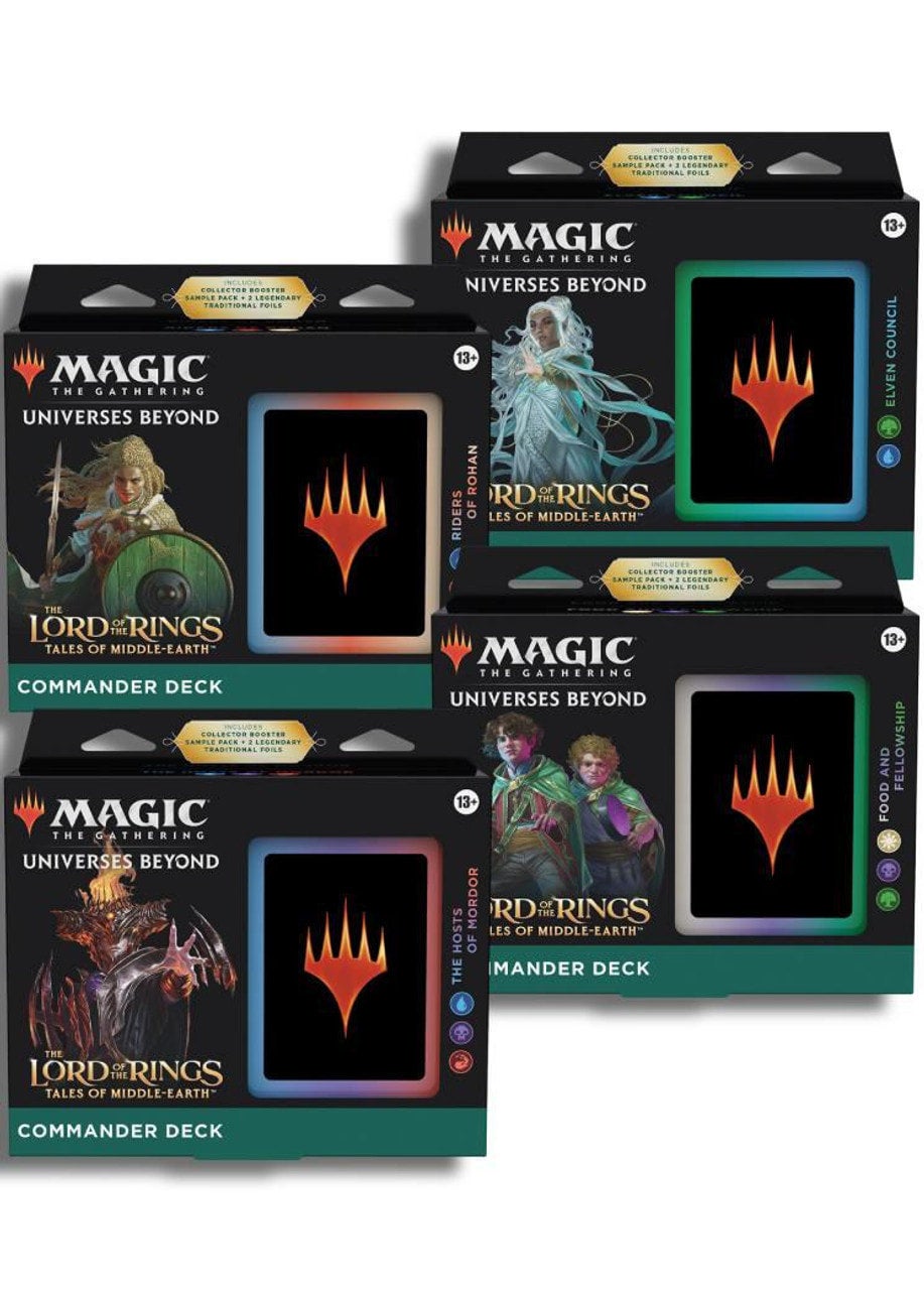 mtg lord of the rings commander decks price
